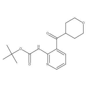 tert-butyl N-[3-(oxane-4-carbonyl)pyridin-2-yl]carbamate Structure