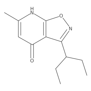 6-Methyl-3-(pentan-3-yl)-[1,2]oxazolo[5,4-b]pyridin-4-ol结构式