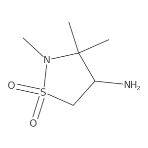 4-Amino-2,3,3-trimethylisothiazolidine 1,1-dioxide Structure