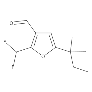2-(Difluoromethyl)-5-(2-methylbutan-2-yl)furan-3-carbaldehyde结构式