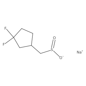Sodium (3,3-difluorocyclopentyl)methanesulfinate Structure