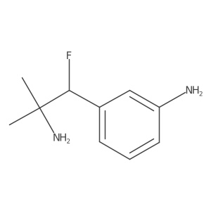 3-(2-Amino-1-fluoro-2-methylpropyl)aniline结构式