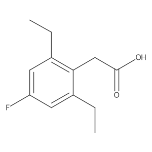 2-(2,6-Diethyl-4-fluorophenyl)acetic acid结构式