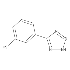 3-(1H-1,2,3,4-tetrazol-5-yl)benzene-1-thiol结构式