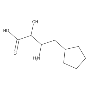 3-Amino-4-cyclopentyl-2-hydroxybutanoic acid Structure