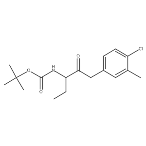 tert-butyl N-[(3S)-1-(4-chloro-3-methylphenyl)-2-oxopentan-3-yl]carbamate结构式