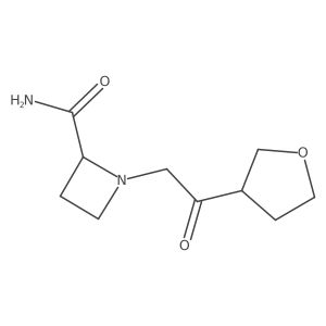 1-[2-Oxo-2-(oxolan-3-yl)ethyl]azetidine-2-carboxamide Structure