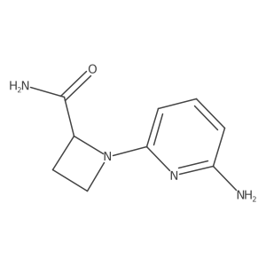 1-(6-Aminopyridin-2-yl)azetidine-2-carboxamide Structure