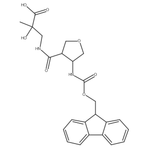 3-{[4-({[(9H-fluoren-9-yl)methoxy]carbonyl}amino)oxolan-3-yl]formamido}-2-hydroxy-2-methylpropanoic acid Structure