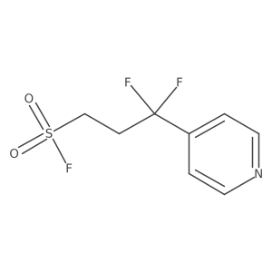 3,3-Difluoro-3-(pyridin-4-yl)propane-1-sulfonyl fluoride Structure