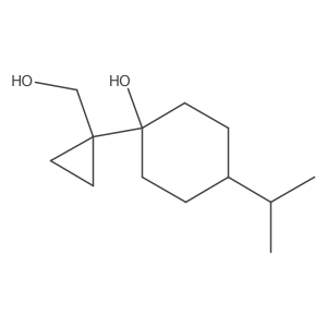 1-[1-(Hydroxymethyl)cyclopropyl]-4-(propan-2-yl)cyclohexan-1-ol结构式