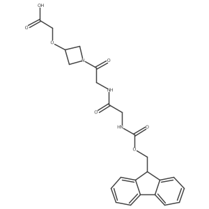 2-[(1-{2-[2-({[(9H-fluoren-9-yl)methoxy]carbonyl}amino)acetamido]acetyl}azetidin-3-yl)oxy]acetic acid Structure
