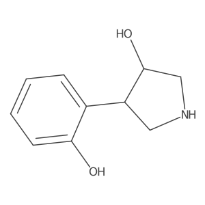 4-(2-Hydroxyphenyl)pyrrolidin-3-ol Structure