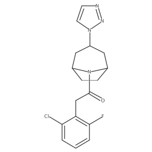 2-(2-chloro-6-fluorophenyl)-1-[3-(1H-1,2,3-triazol-1-yl)-8-azabicyclo[3.2.1]octan-8-yl]ethan-1-one Structure