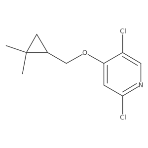 2,5-Dichloro-4-[[(1S)-2,2-dimethylcyclopropyl]methoxy]pyridine结构式