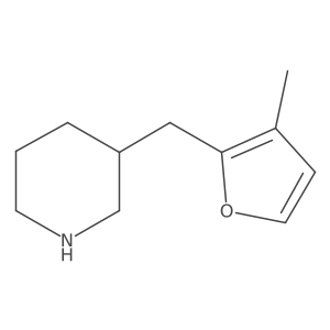 3-[(3-Methylfuran-2-yl)methyl]piperidine Structure