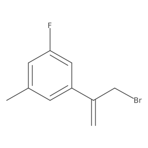 1-(3-Bromoprop-1-en-2-yl)-3-fluoro-5-methylbenzene结构式