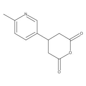 4-(6-Methylpyridin-3-yl)oxane-2,6-dione结构式