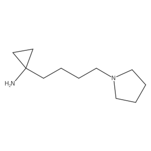 1-[4-(Pyrrolidin-1-yl)butyl]cyclopropan-1-amine Structure