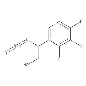 2-Azido-2-(3-chloro-2,4-difluorophenyl)ethan-1-ol Structure