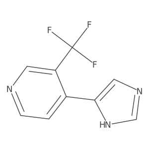 4-(1H-imidazol-4-yl)-3-(trifluoromethyl)pyridine Structure