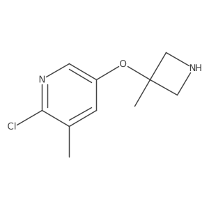 2-Chloro-3-methyl-5-[(3-methylazetidin-3-yl)oxy]pyridine Structure