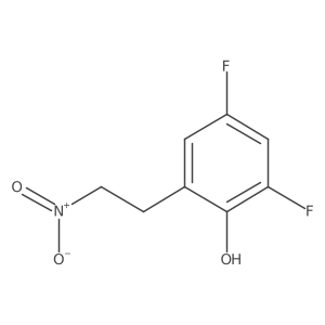 2,4-Difluoro-6-(2-nitroethyl)phenol结构式