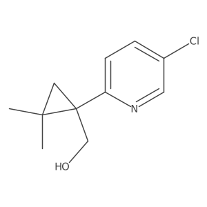 [1-(5-Chloropyridin-2-yl)-2,2-dimethylcyclopropyl]methanol Structure