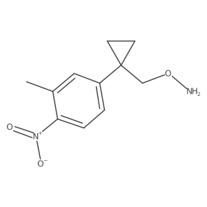 O-{[1-(3-methyl-4-nitrophenyl)cyclopropyl]methyl}hydroxylamine结构式