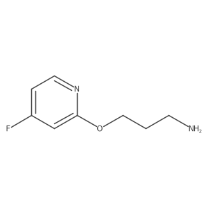 3-[(4-Fluoropyridin-2-yl)oxy]propan-1-amine Structure
