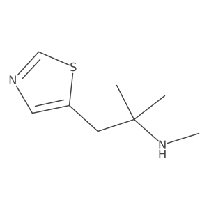 Methyl[2-methyl-1-(1,3-thiazol-5-yl)propan-2-yl]amine Structure