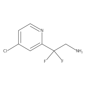 2-(4-Chloropyridin-2-yl)-2,2-difluoroethan-1-amine Structure