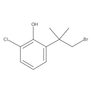 2-(1-Bromo-2-methylpropan-2-yl)-6-chlorophenol结构式