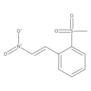 1-Methanesulfonyl-2-(2-nitroethenyl)benzene结构式