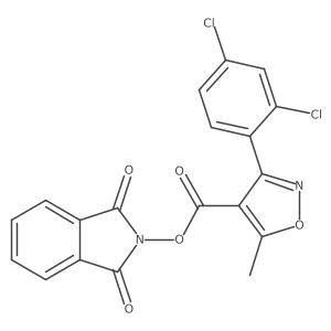 1,3-dioxo-2,3-dihydro-1H-isoindol-2-yl 3-(2,4-dichlorophenyl)-5-methyl-1,2-oxazole-4-carboxylate Structure