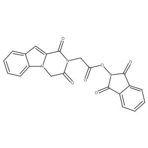 1,3-dioxo-2,3-dihydro-1H-isoindol-2-yl 2-{1,3-dioxo-1H,2H,3H,4H-pyrazino[1,2-a]indol-2-yl}acetate Structure