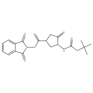 1,3-dioxo-2,3-dihydro-1H-isoindol-2-yl 1-{[(tert-butoxy)carbonyl]amino}-5-oxopyrrolidine-3-carboxylate Structure