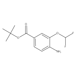 Tert-butyl 4-amino-3-(difluoromethoxy)benzoate Structure