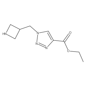 Ethyl 1-(azetidin-3-ylmethyl)triazole-4-carboxylate Structure