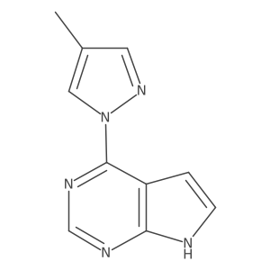 4-methyl-1-{7H-pyrrolo[2,3-d]pyrimidin-4-yl}-1H-pyrazole Structure