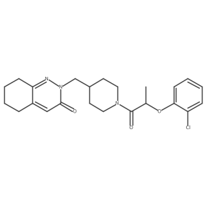 2-[[1-[2-(2-Chlorophenoxy)propanoyl]piperidin-4-yl]methyl]-5,6,7,8-tetrahydrocinnolin-3-one Structure