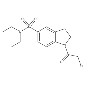 1-(2-Chloroacetyl)-N,N-diethyl-2,3-dihydroindole-5-sulfonamide结构式