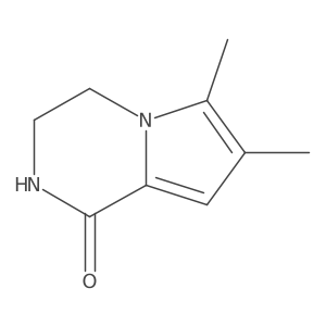 6,7-Dimethyl-3,4-dihydropyrrolo[1,2-a]pyrazin-1(2H)-one结构式