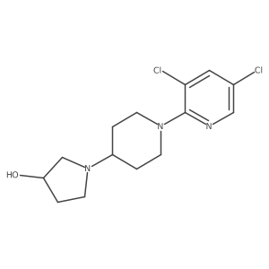 1-[1-(3,5-Dichloropyridin-2-yl)piperidin-4-yl]pyrrolidin-3-ol Structure