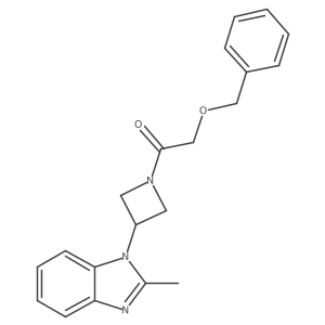 2-(benzyloxy)-1-[3-(2-methyl-1H-1,3-benzodiazol-1-yl)azetidin-1-yl]ethan-1-one Structure