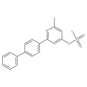 4-Fluorosulfonyloxy-6-methyl-2-(4-phenylphenyl)pyrimidine结构式