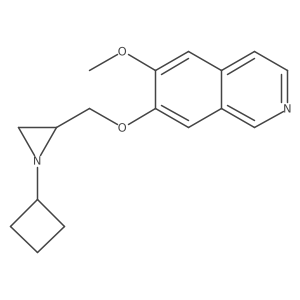 7-[(1-Cyclobutylaziridin-2-yl)methoxy]-6-methoxyisoquinoline结构式