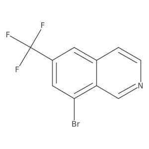 8-Bromo-6-(trifluoromethyl)isoquinoline结构式
