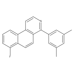 4-(3,5-Dimethylphenyl)-7-fluorobenzo[f]isoquinoline结构式