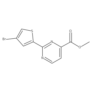 Methyl 2-(4-bromothiophen-2-yl)pyrimidine-4-carboxylate Structure